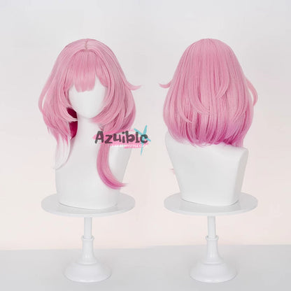 Azuiblc  崩壊スターレイル  キュレネ  ウィッグ　Cyrene　40cm　カツラ　ピンク色　自然感　イベントAzd14 Azuiblc