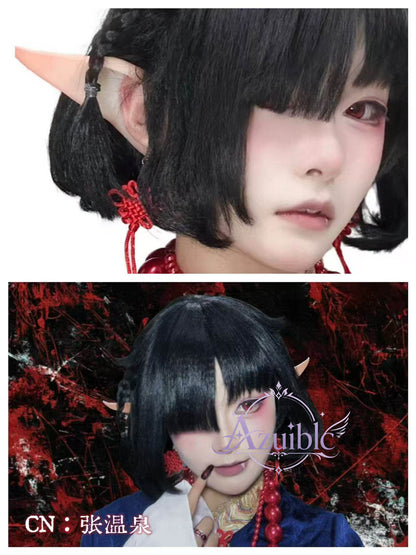 Azuiblc コスプレ道具　エルフ耳 尖った耳 コスプレ 耳  8cm 11cm アクセサリ 長め　短め 仮装 天使 精霊 魔女 　祭り 学園祭 演出 仮装衣装ハロウィン　吸血鬼