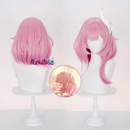 Azuiblc  崩壊スターレイル  キュレネ  ウィッグ　Cyrene　40cm　カツラ　ピンク色　自然感　イベントAzd14 Azuiblc