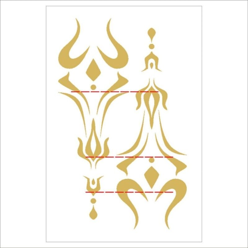 Azuiblc  原神 タトゥーシール 凝光 紗の幽蘭 コスプレ 小物 原神 太もも ボディーシール セット グッズ 人気 おしゃれ 飾り ファッション ハロウィン イベント 装備品 - Azuiblc