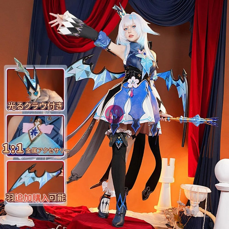 Azuiblc 崩壊スターレイル ケリュドラ 光る王冠付き 金属 Honkai: Star