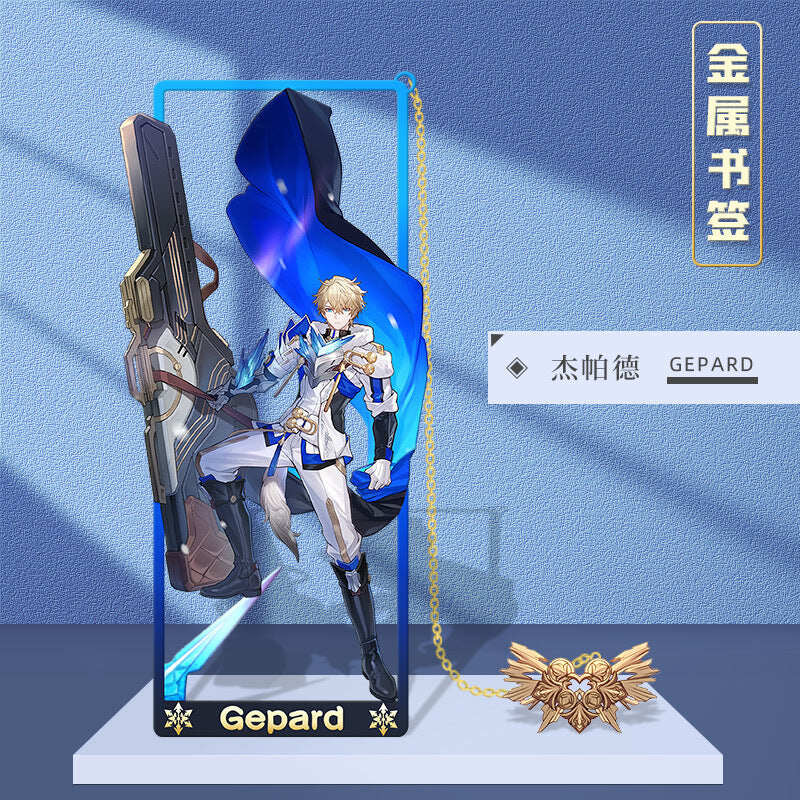 Azuiblc 崩壊スターレイル 　アナイクス　栞　9cm　キャストリス　ヒアンシー　サフェル　金属製　おもちゃ　萌えグッズ - Azuiblc