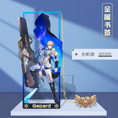 Azuiblc 崩壊スターレイル 　アナイクス　栞　9cm　キャストリス　ヒアンシー　サフェル　金属製　おもちゃ　萌えグッズ - Azuiblc