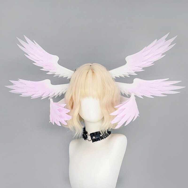 Azuiblc 崩壊スターレイル ロビン 髪飾り　28㎝　ヘアバンド ヘアアクセサリー 天使の羽ヘアバンド サンデー アクセサリー　萌えグッズ　飾り　髪飾り - Azuiblc