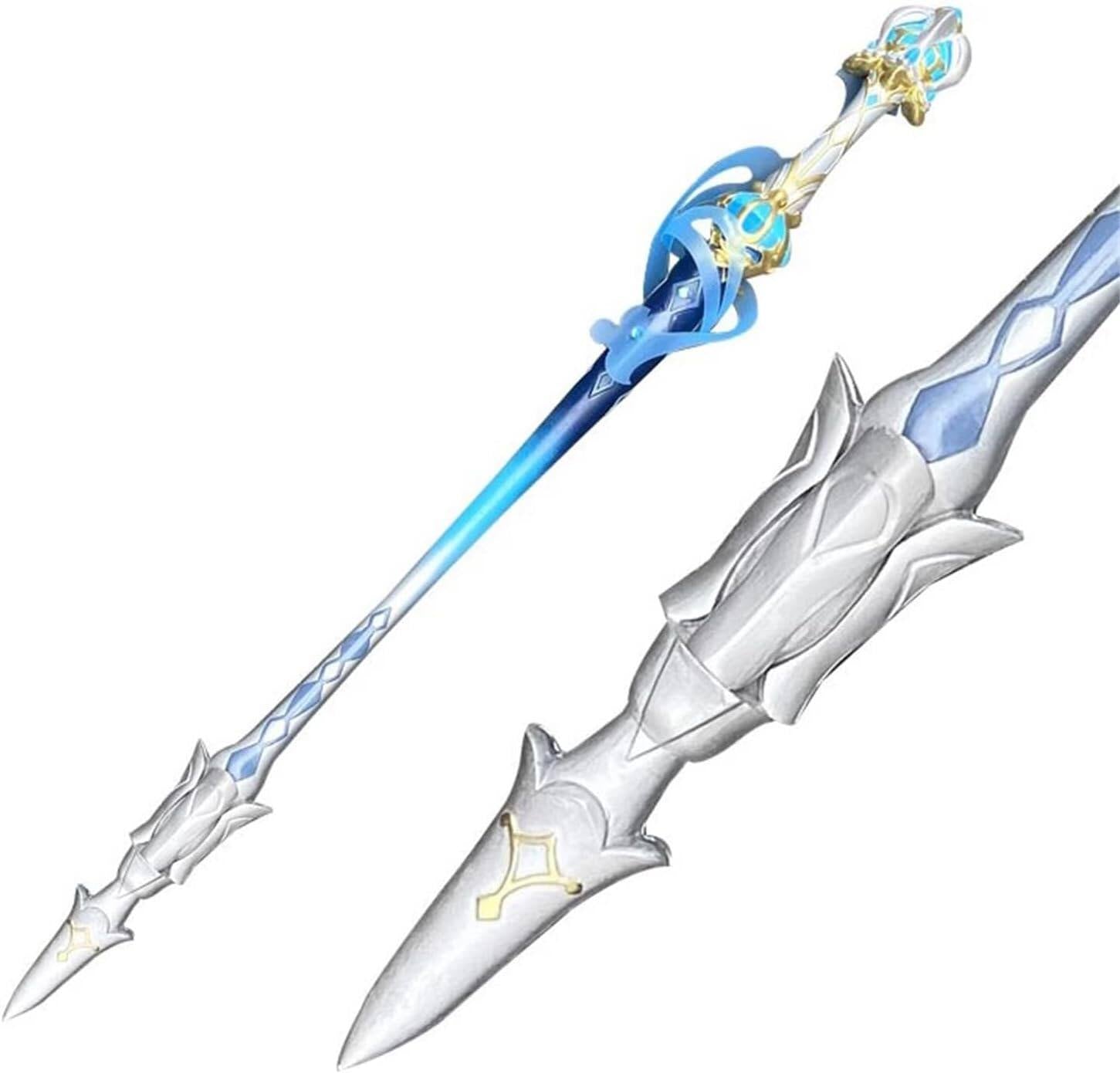 Azuiblc 原神  静水流転の輝き 片手剣 フリーナ 水神 100CM 武器 PU製 剣 刀 武器 コスプレ道具 Cosplay 道具 コスプレグッズ コレクション グッズ コスプレ小物 cosplayAzd19 - Azuiblc