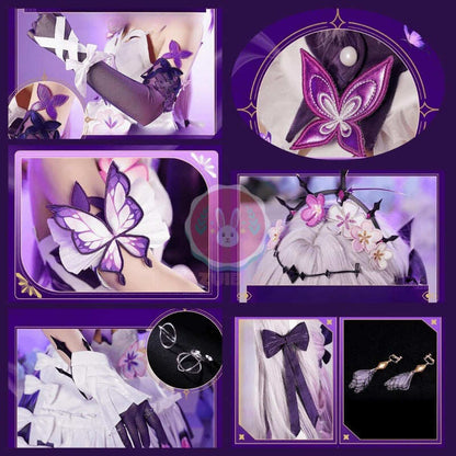 Azuiblc 崩壊 スターレイル キャストリス  コスプレ衣装 コスチュームセット 髪飾り付きグッズ おしゃれ アニメ cosplay 撮影 イベント - Azuiblc