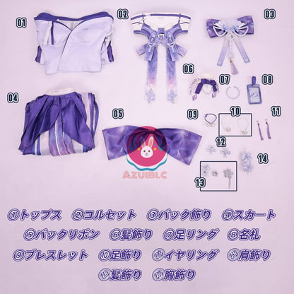 【Azuiblc】鳴潮 緋雪 Hiyuki 第二形態 コスプレ コスプレ衣装 3Dプリント コスチューム cosplay 舞台 イベント ウィッグ追加対応