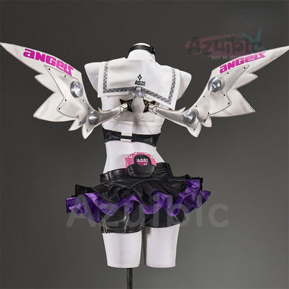 Azuiblc　ゼンゼロ 南宮羽 ラプソディ・ミューズ 　翼付　光輪付　コスプレ衣装