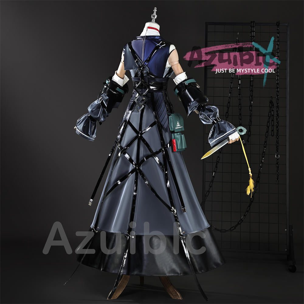 Azuiblc　アークナイツ　 赤刀明霄チェン コスプレ衣装　尻尾追加対応　赤刃明霄陈 コスチューム　Ch’en The Dawnstreak　ハロウィン対応