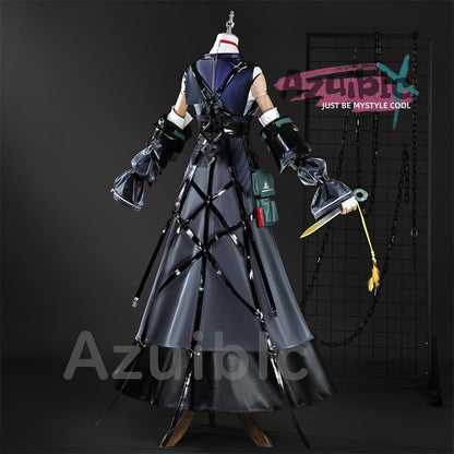 Azuiblc　アークナイツ　 赤刀明霄チェン コスプレ衣装　尻尾追加対応　赤刃明霄陈 コスチューム　Ch’en The Dawnstreak　ハロウィン対応