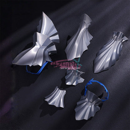 Azuiblc　鳴潮　カルテジア　コスプレ　髪飾り　肩甲+金属パーツ付き　Cartethyia　フルールドリス　コスチューム　ハロウィン