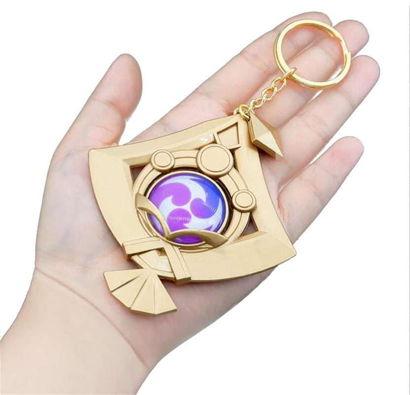 azuiblc 原神　 スカラマシュ 放浪者 神の目 　キーホルダー風 散兵 グッズ 合金 キーチェーン 観賞用 コスプレ 道具 小物 おしゃれ 人気 誕生日プレゼント ミニチュア インテリアAzd21 - Azuiblc