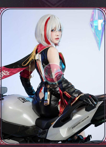 Azuiblc 崩壊スターレイル黄泉 よみ 赤  コスプレ衣装 コスチュームセット 金属アクセサリー グッズ タトゥーシール  おしゃれ アニメ cosplay 変装 仮装 撮影 祭り ハロウィン クリスマス イベント Azuiblc