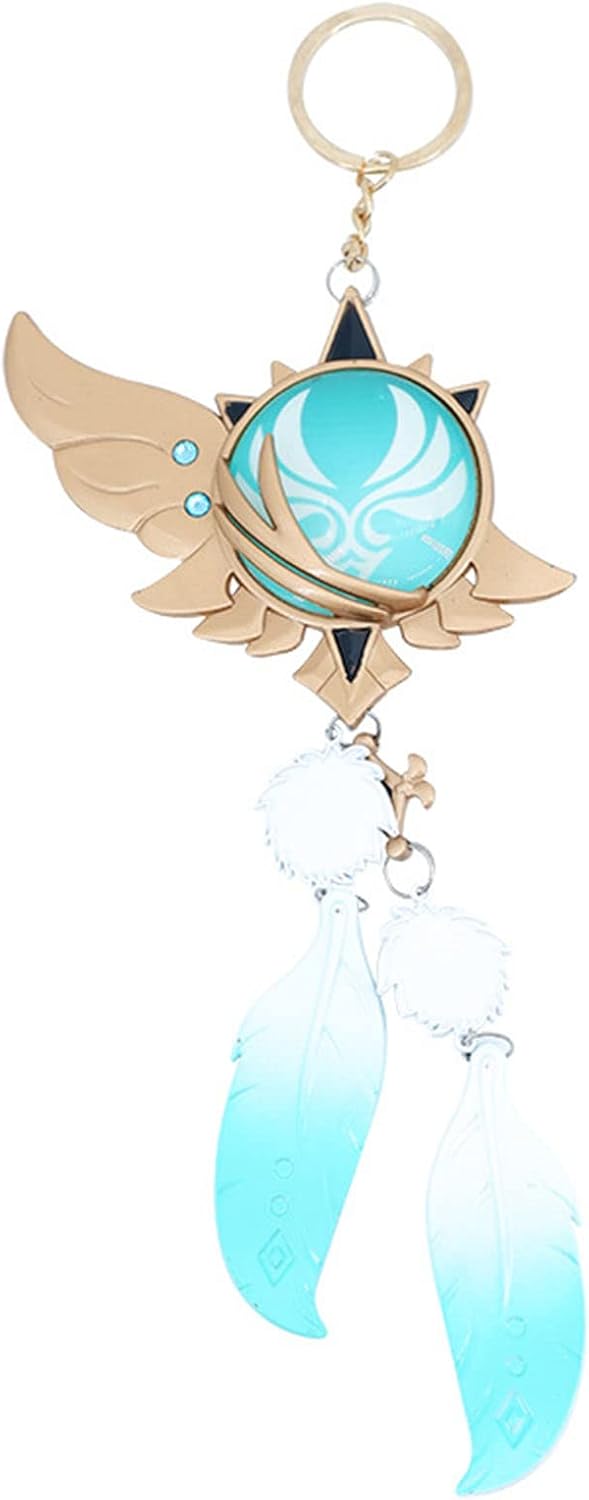 azuiblc 原神　 スカラマシュ 放浪者 神の目 　キーホルダー風 散兵 グッズ 合金 キーチェーン 観賞用 コスプレ 道具 小物 おしゃれ 人気 誕生日プレゼント ミニチュア インテリアAzd21 - Azuiblc