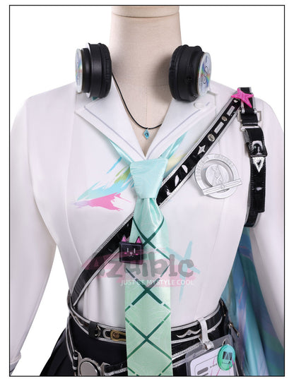 Azuiblc　鳴潮 リンネー コスプレ衣装　イベント　仮装　イヤホーン＋イヤリング付　ウィッグ追加可能