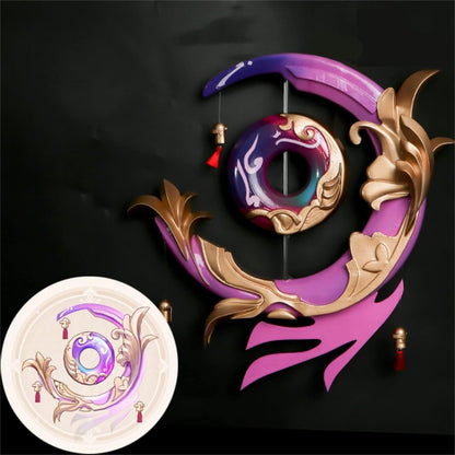 Azuiblc 原神 不滅の月華 法器 コスプレ道具  PVC製 刀 剣 武器 珊瑚宮心海 げんしん Cosplay コスチューム 道具 コスプレグッズ 35*37cm グッズ コスプレ小物 - Azuiblc