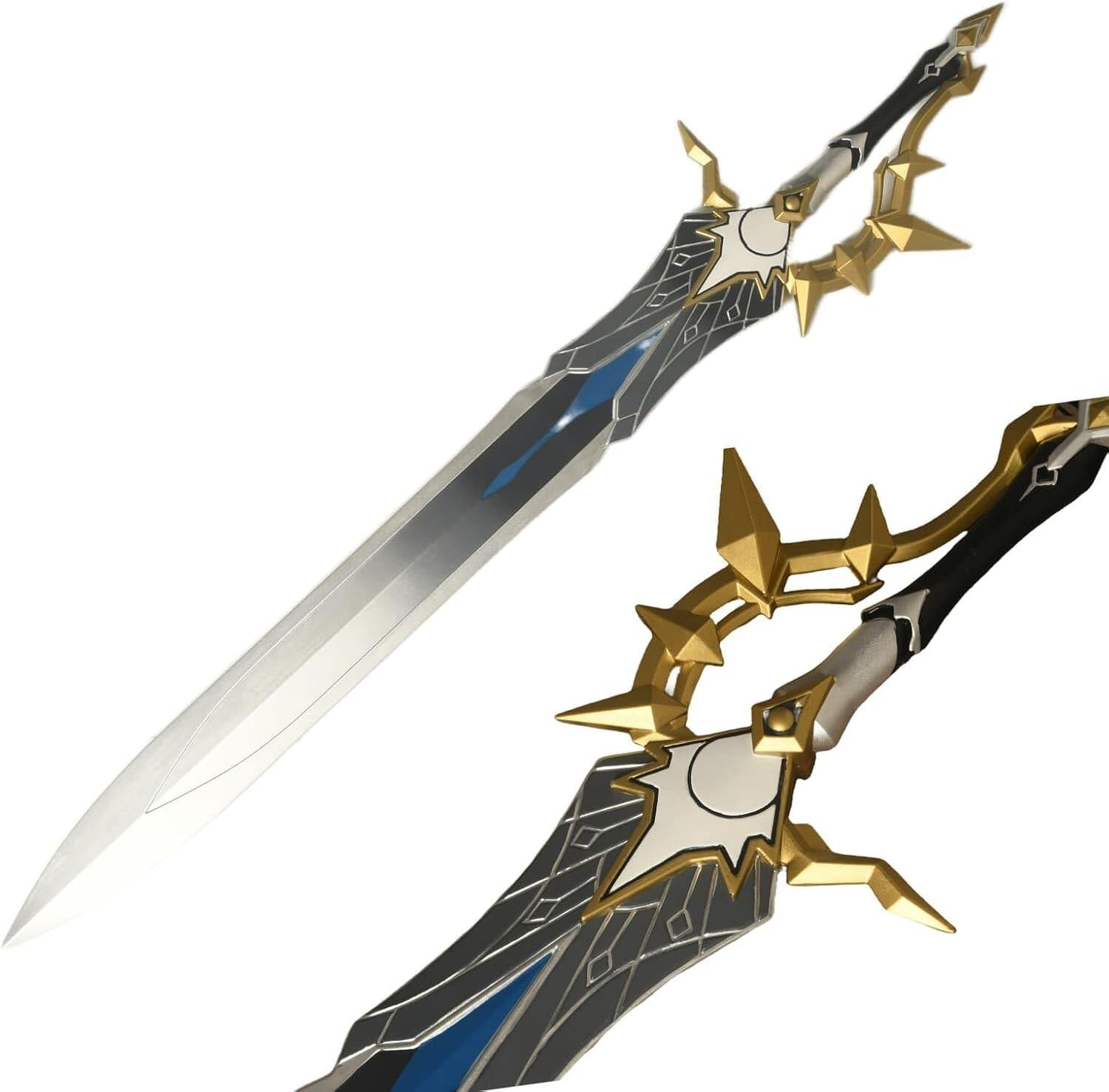 Azuiblc Homicide Star Rail Phainon Sword, 110cm PU Leather, Gold