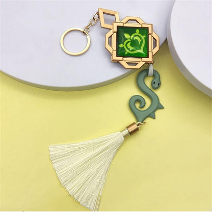 azuiblc 原神　 スカラマシュ 放浪者 神の目 　キーホルダー風 散兵 グッズ 合金 キーチェーン 観賞用 コスプレ 道具 小物 おしゃれ 人気 誕生日プレゼント ミニチュア インテリアAzd21 - Azuiblc