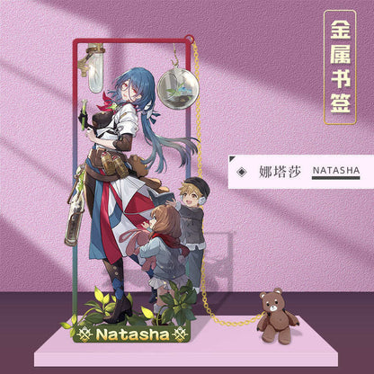 Azuiblc 崩壊スターレイル 　アナイクス　栞　9cm　キャストリス　ヒアンシー　サフェル　金属製　おもちゃ　萌えグッズ - Azuiblc