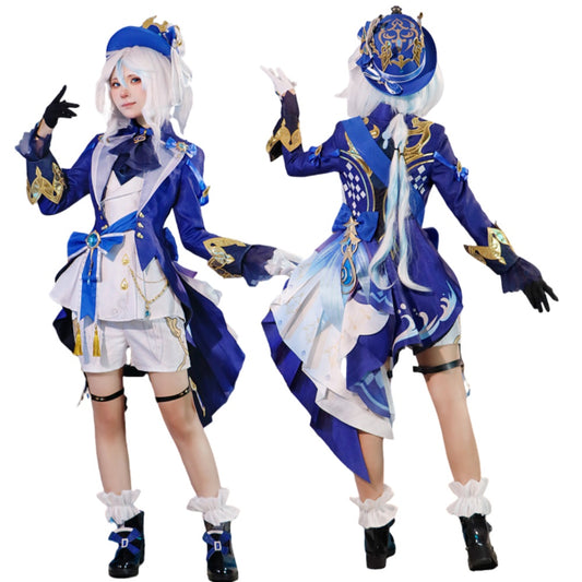 Azuiblc 原神 フリーナ 　コスプレ衣装 3D樹脂アクセサリー付属 衆の水の頌歌　アジア女性体型に最適化 最短12日発送` - Azuiblc