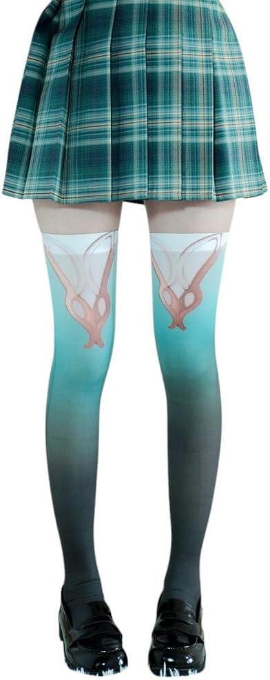 Azuiblc 崩壊スターレイル ハイソックス ホタル 46cm ソックス コスプレ小物 コスプレ グッズ 道具 小物 薄手 渋谷 原宿系 JK ロリータ 夏 アニメ 女の子 - Azuiblc