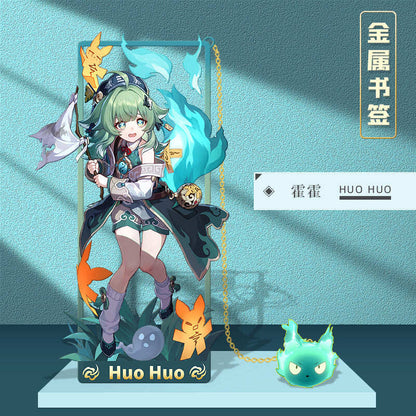 Azuiblc 崩壊スターレイル 　アナイクス　栞　9cm　キャストリス　ヒアンシー　サフェル　金属製　おもちゃ　萌えグッズ - Azuiblc