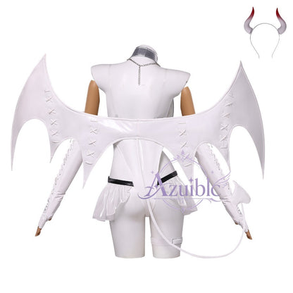 Azuiblc　勝利の女神：NIKKE ブラン Blanc 純白小悪魔Ver. コスプレ衣装｜コスチューム