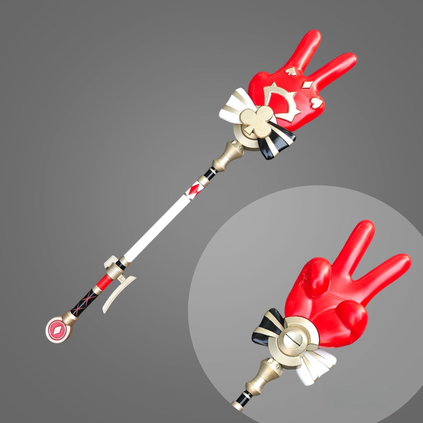 Azuiblc　崩壊スターレイル　火花　コスプレ道具　PU樹脂製　 じゃんけん　武器モデル　モチーフ武器　100cm