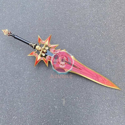 Azuiblc　原神 マーヴィカ ヘルメット コスプレ道具 仮面 お面 炎神 武器 樹脂製 おしゃれ コスプレ道具 Cosplay 道具 - Azuiblc