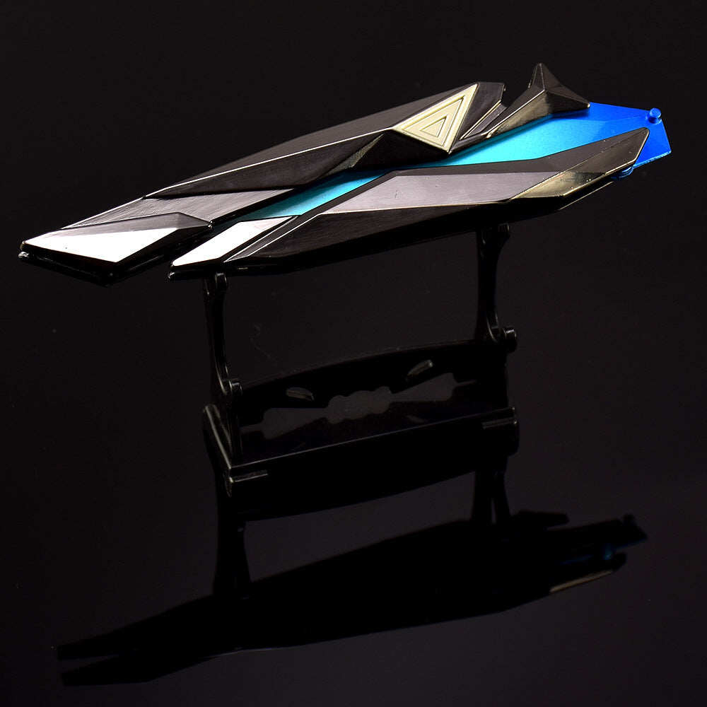 Azuiblc ヴァロラント　シンギュラリティー バタフライナイフ　22cm　ミニチュア　工芸品　合金製　VALORANT　武器　ダイキャスト製　アクセサリー - Azuiblc