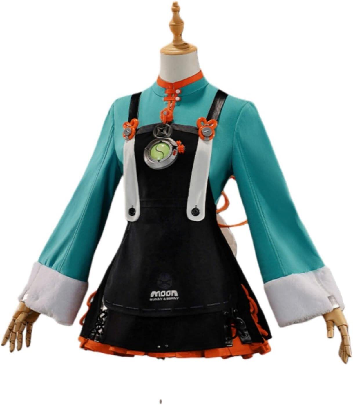 Azuiblc ゼンゼロ ザオ 照 ウサ耳 尻尾付き コスプレ衣装 ウサギ娘 獣娘 コスチュームセット おしゃれ アニメ cosplay - Azuiblc