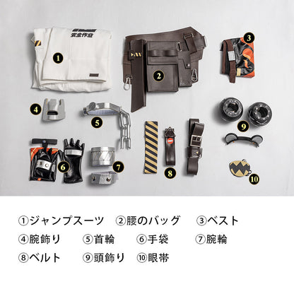 Azuiblc　ゼンレスゾーンゼロ クレタ・ベロボーグ コスプレ衣装　白祇重工 　髪飾り付き　コスチューム　イベント　舞台服　Azyf018 - Azuiblc