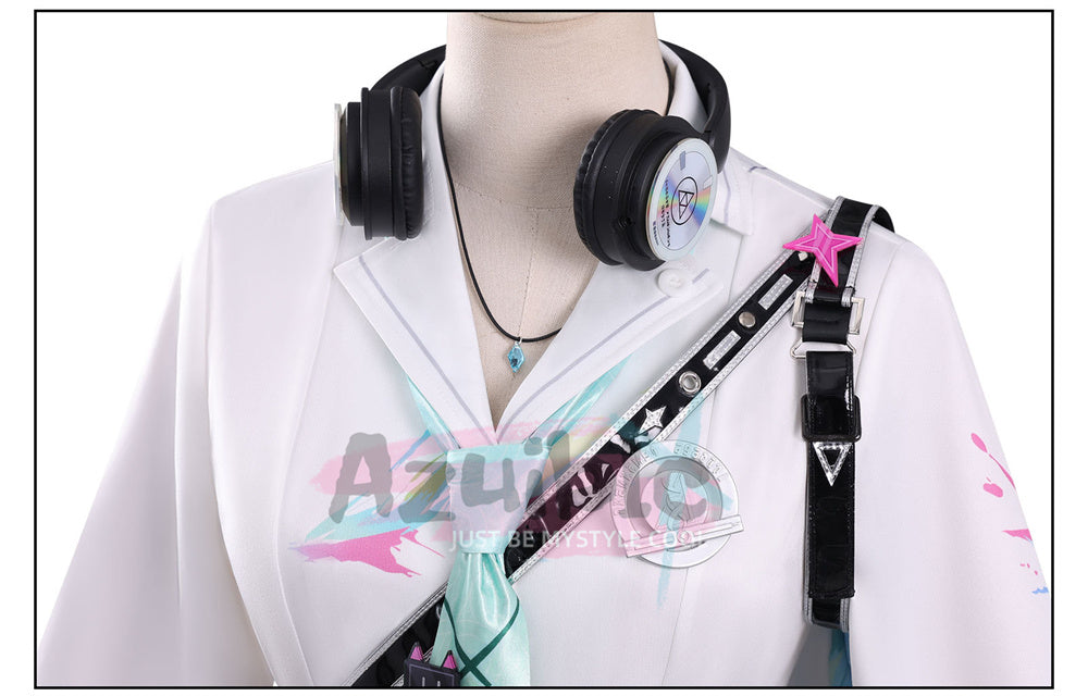 Azuiblc　鳴潮 リンネー コスプレ衣装　イベント　仮装　イヤホーン＋イヤリング付　ウィッグ追加可能
