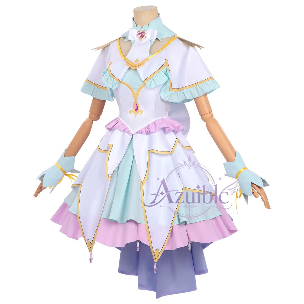 Azuiblc 名探偵プリキュア 森亜るるか 光Ver. コスプレ衣装｜プリント簡易版