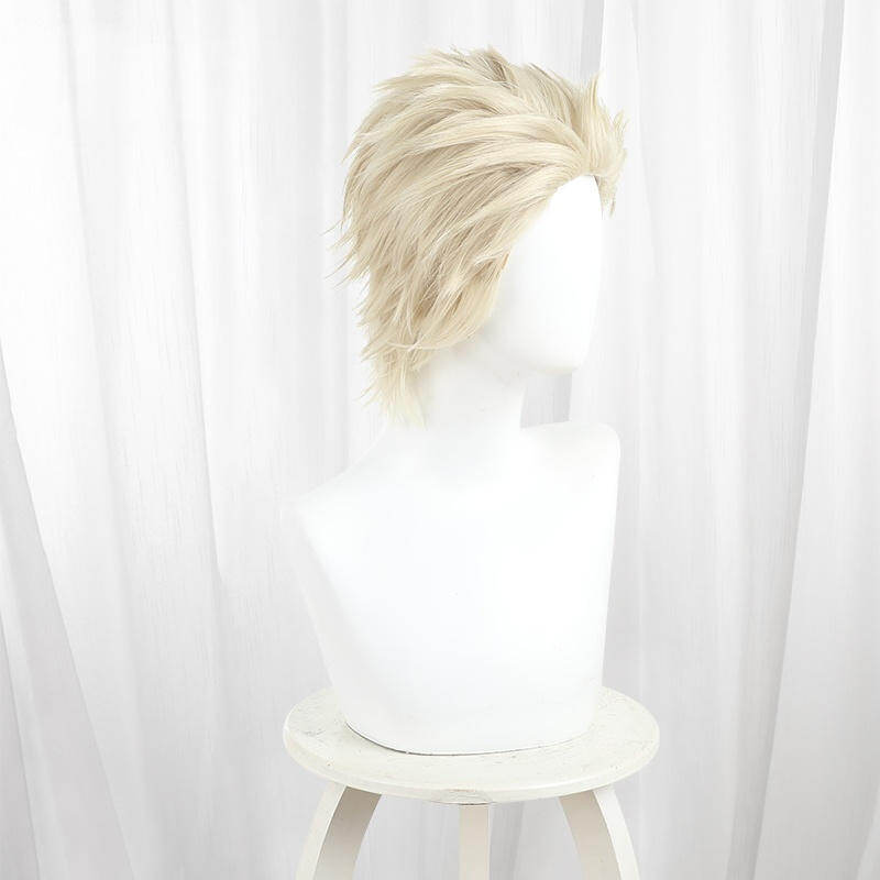 Azuiblc　薫る花は凛と咲く　金髪にピアス 紬 凛太郎   髪 30cm　ウィッグ　鬘 つむぎ りんたろう コスプレ道具 ウィッグ追加　中学　JK服　ハロウィン - Azuiblc