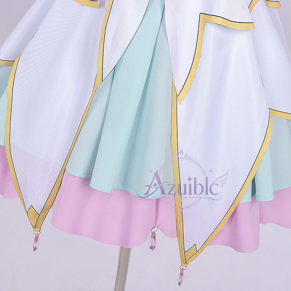 Azuiblc 名探偵プリキュア 森亜るるか 光Ver. コスプレ衣装｜プリント簡易版