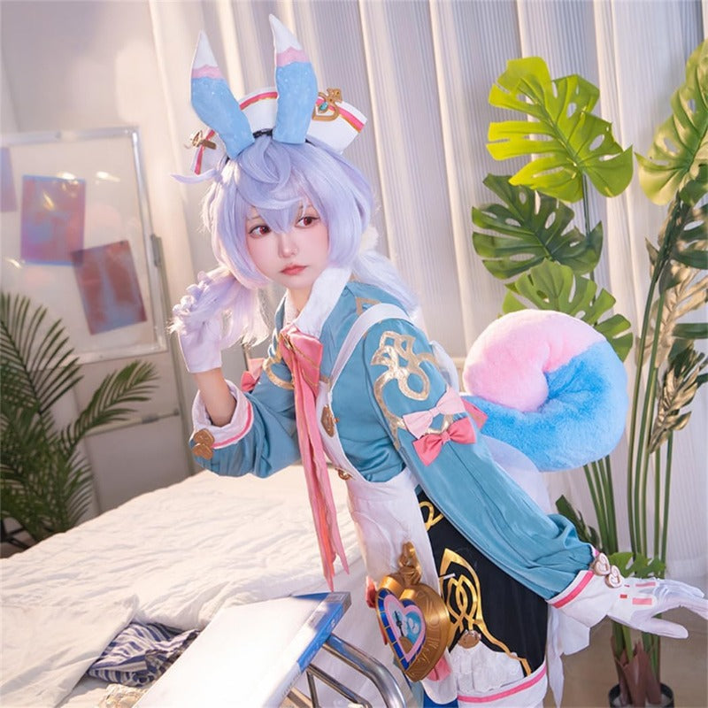 Azuiblc 原神コスプレ衣装  リネット フレミネ シグウィン フリーナ コスチュームセット 3D樹脂アクセサリー グッズ げんしん おしゃれ アニメ cosplay 変装 仮装 撮影 祭り ハロウィン クリスマス イベント - Azuiblc