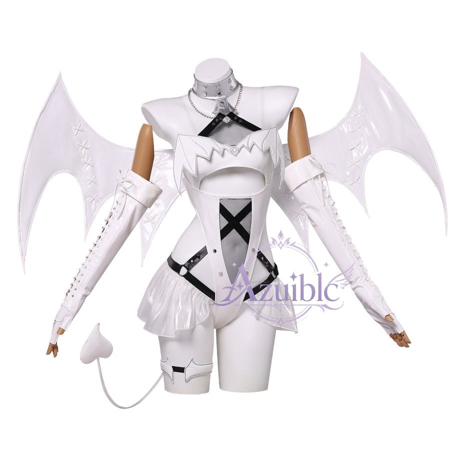 Azuiblc　勝利の女神：NIKKE ブラン Blanc 純白小悪魔Ver. コスプレ衣装｜コスチューム