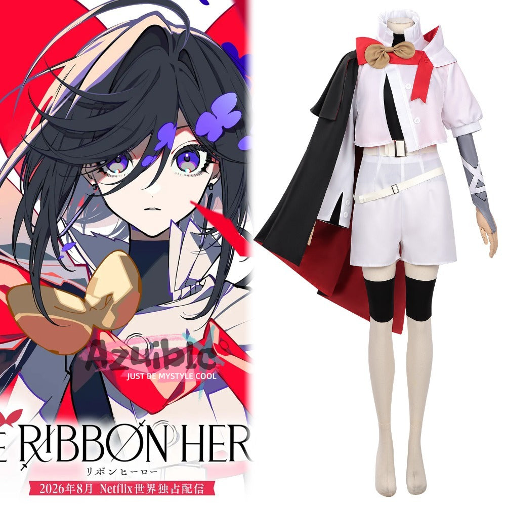 Azuiblc　THE RIBBON HERO リボンヒーロー  サファイア コスプレ衣装　コスチューム