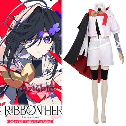 Azuiblc　THE RIBBON HERO リボンヒーロー  サファイア コスプレ衣装　コスチューム