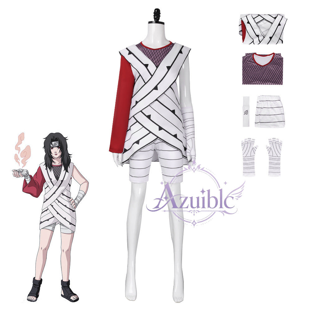 Azuiblc NARUTO 夕日紅 Kurenai Yuhi コスプレ衣装｜木ノ葉隠れ 上忍 コスチューム