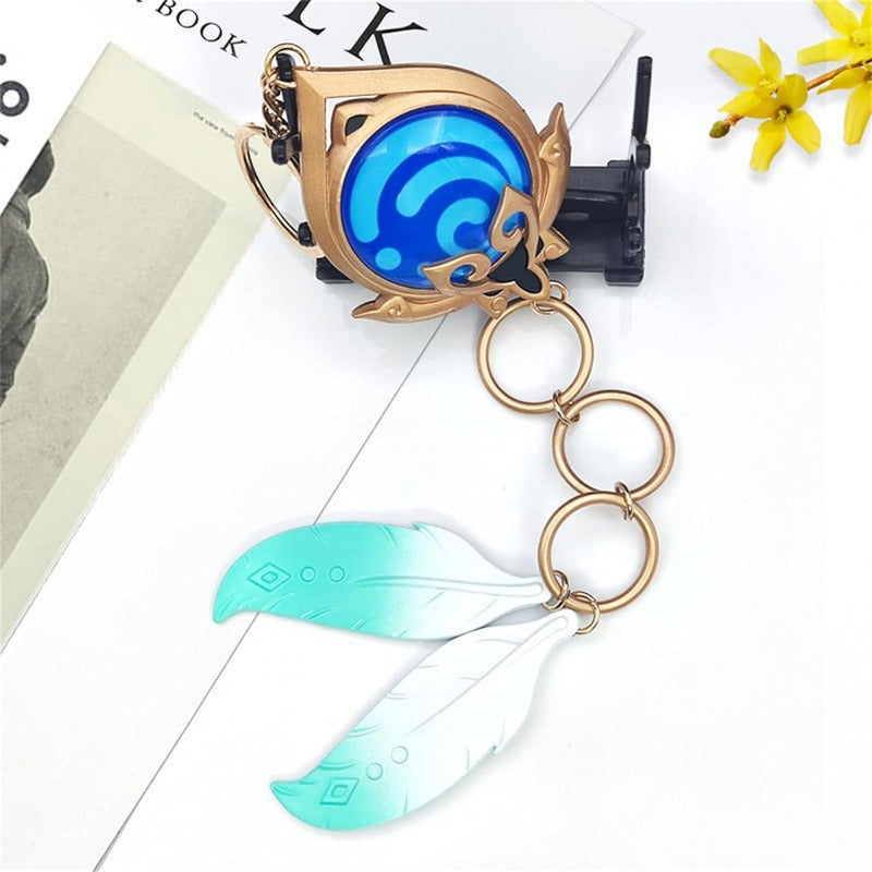 azuiblc 原神　 スカラマシュ 放浪者 神の目 　キーホルダー風 散兵 グッズ 合金 キーチェーン 観賞用 コスプレ 道具 小物 おしゃれ 人気 誕生日プレゼント ミニチュア インテリアAzd21 - Azuiblc
