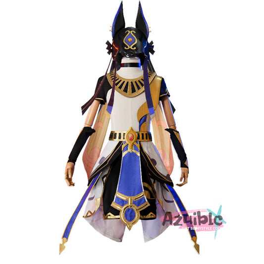 Azuiblc 原神 セノ コスプレ衣装　Cyno　　スメール/沈黙の殿　アヌビス　コスチューム　イベント　 - Azuiblc