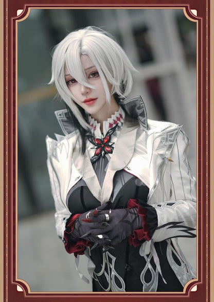 在庫納品　Azuiblc 原神　召使　アルレッキーノ　コスプレ衣装 　コスチュームセット 3D樹脂アクセサリー グッズ げんしん　cosplay 変装 仮装 　ハロウィン クリスマス イベント - Azuiblc