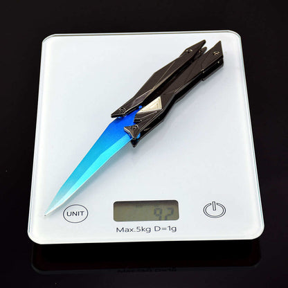 Azuiblc ヴァロラント　シンギュラリティー バタフライナイフ　22cm　ミニチュア　工芸品　合金製　VALORANT　武器　ダイキャスト製　アクセサリー - Azuiblc