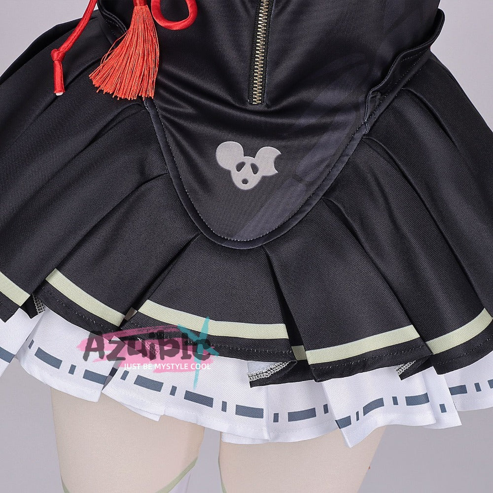 Azuiblc　NTE ちぃちゃん コスプレ衣装 ちぃちゃんコスチューム　ポップン・パンダ　ネバエバ　イベント　中華風　パンダ風　ハロウィン　仮装