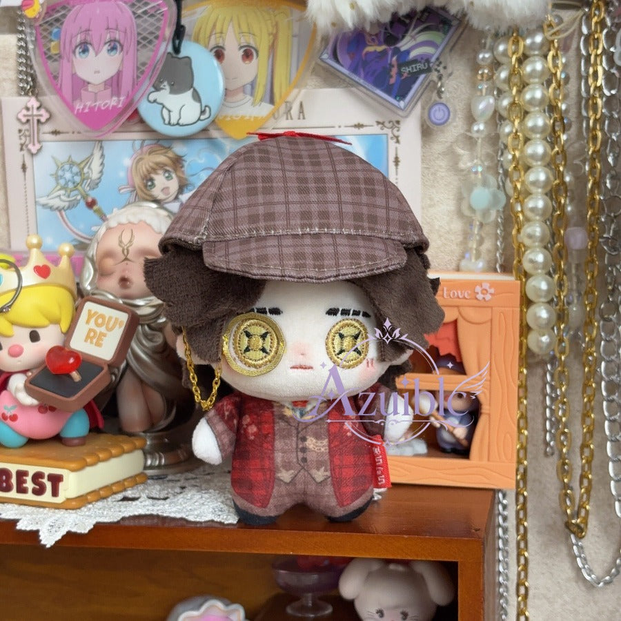 Azuiblc　Identity V 第五人格 小説家 オルフェウス Orpheus ホームズ 10cm ぬいぐるみ｜帽子着脱可