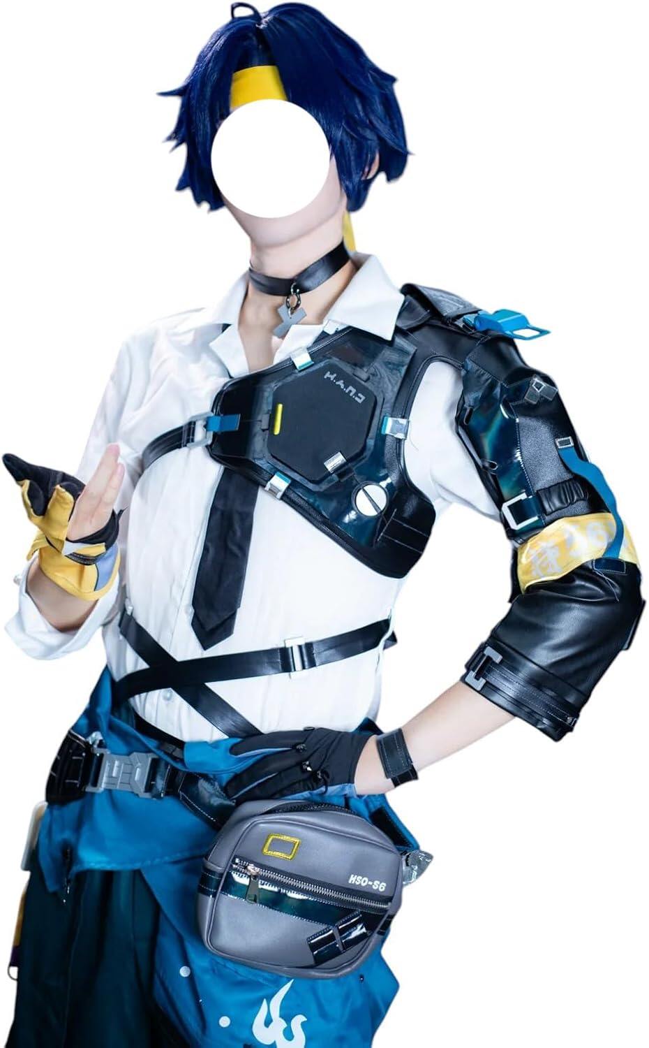 Azuiblc ゼンゼロ 浅羽悠真 コスチュームセット 　コスプレ衣装  ZZZ　おしゃれ グッズ おしゃれ アニメ cosplay - Azuiblc