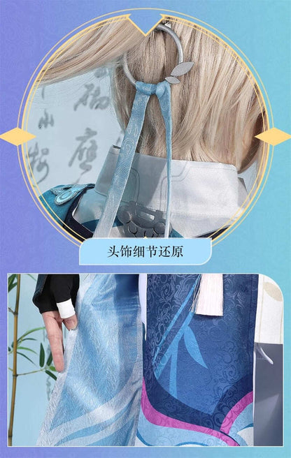 現物在庫限り。完売次第終了、再生産予定なし。Azuiblc　崩壊スターレイル 彦卿 コスプレ衣装 コスチュームセット 金属アクセサリー グッズ  cosplay 変装 - Azuiblc