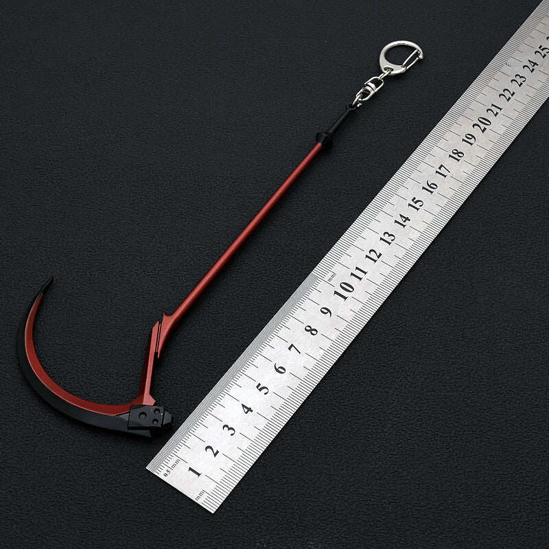 Azuiblc　新世紀エヴァンゲリオン ロンギヌスの槍 18cm ミニチュア｜赤色 ダイキャスト製｜エヴァ・使徒 レプリカ キーホルダー付き - Azuiblc